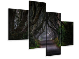 modern-4-piece-canvas-print-magic-road