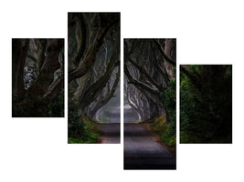 modern-4-piece-canvas-print-magic-road