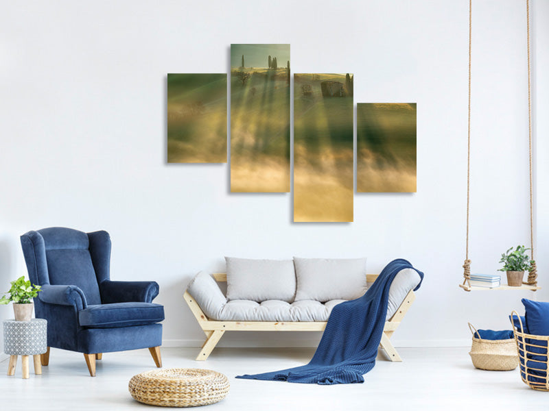 modern-4-piece-canvas-print-mist-ii
