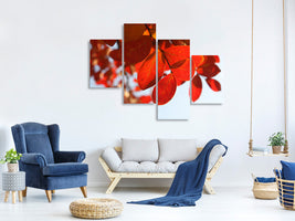 modern-4-piece-canvas-print-red-leaves-xl