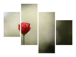 modern-4-piece-canvas-print-red-poppy