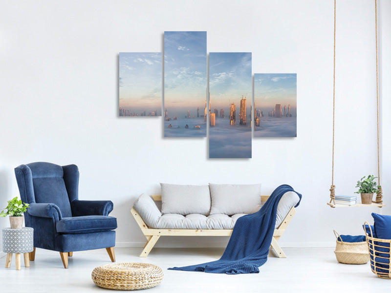 modern-4-piece-canvas-print-sinking-in-fog
