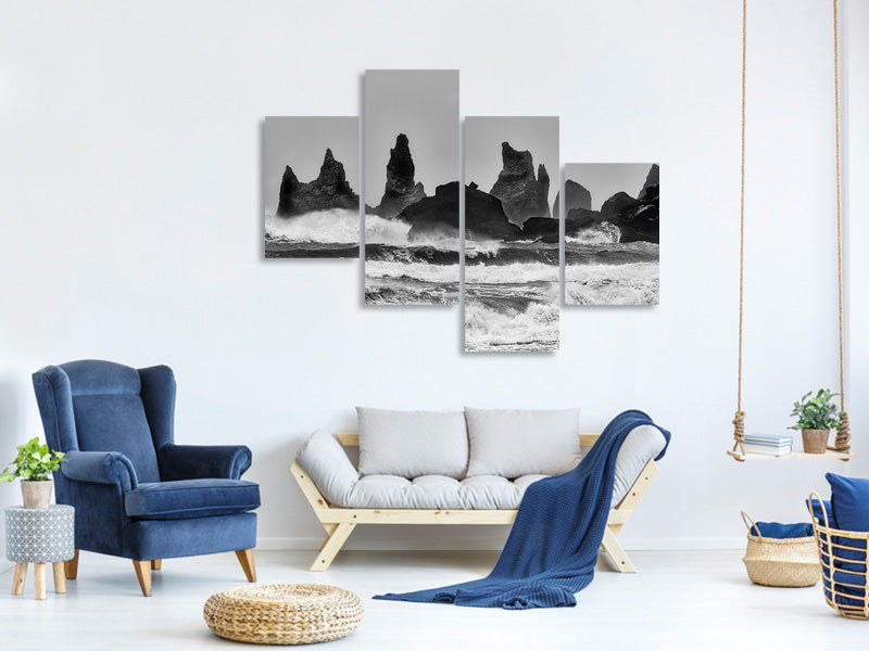 modern-4-piece-canvas-print-stormy-beach