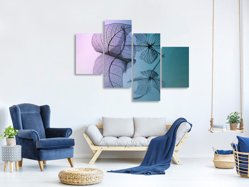modern-4-piece-canvas-print-story-of-leaf-and-flower