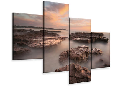 modern-4-piece-canvas-print-summer-glow