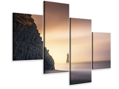 modern-4-piece-canvas-print-sunrise-in-reynisfjara