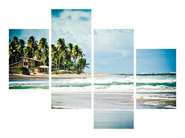 modern-4-piece-canvas-print-the-beach