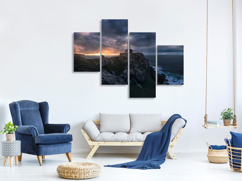 modern-4-piece-canvas-print-the-light-at-the-end-of-the-world