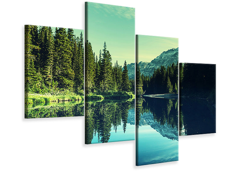 modern-4-piece-canvas-print-the-music-of-silence-in-the-mountains
