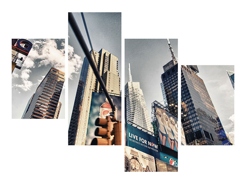 modern-4-piece-canvas-print-times-square