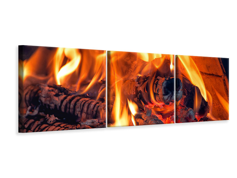 panoramic-3-piece-canvas-print-campfire