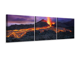 panoramic-3-piece-canvas-print-fire-at-blue-hour