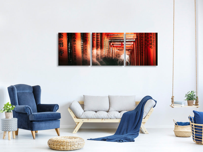 panoramic-3-piece-canvas-print-fushimi-inari-shrine