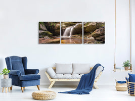 panoramic-3-piece-canvas-print-little-waterfall