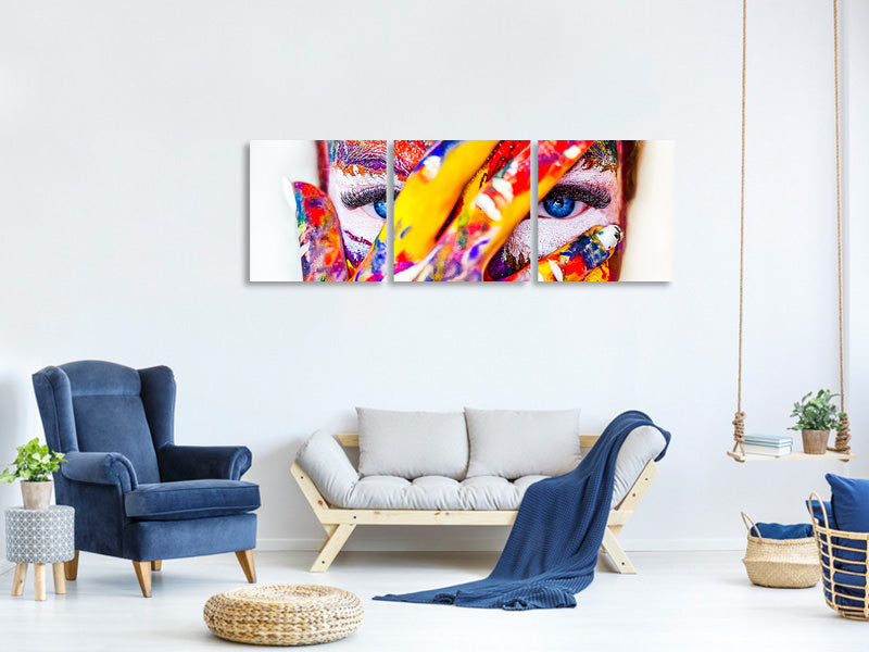 panoramic-3-piece-canvas-print-make-up-art