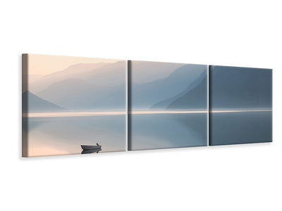 panoramic-3-piece-canvas-print-still-evening