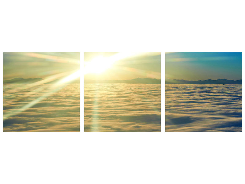 panoramic-3-piece-canvas-print-sunrise-above-the-clouds