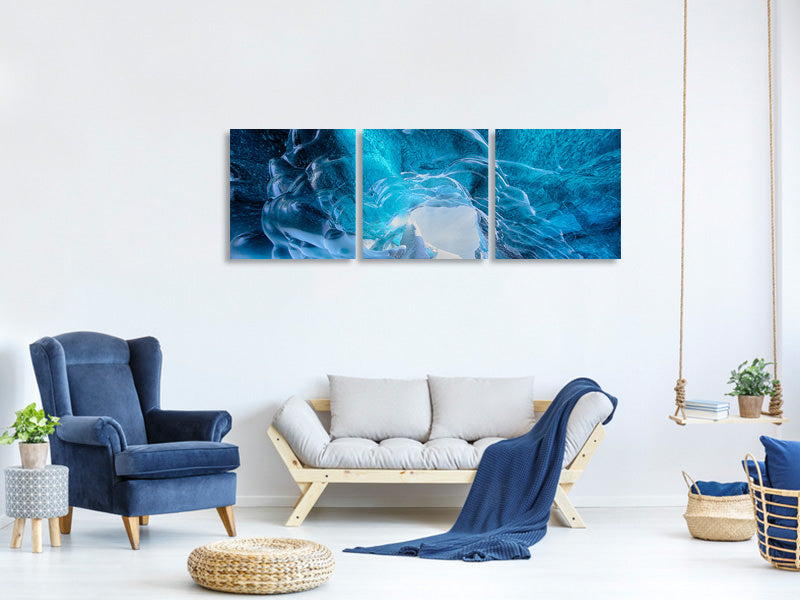 panoramic-3-piece-canvas-print-the-ice-cave