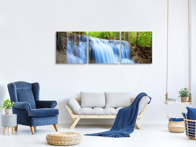 panoramic-3-piece-canvas-print-waterfall-si-nakharin