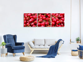 panoramic-3-piece-canvas-print-xl-cherries