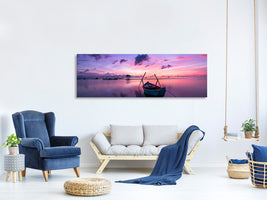 panoramic-canvas-print-impressive-sunset-at-the-sea