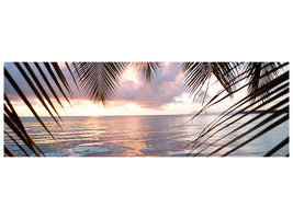 panoramic-canvas-print-under-palm-leaves
